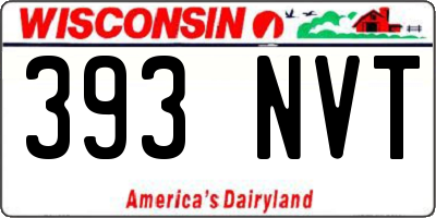WI license plate 393NVT