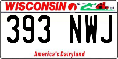 WI license plate 393NWJ