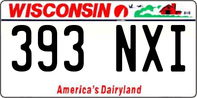 WI license plate 393NXI