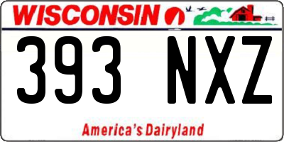 WI license plate 393NXZ