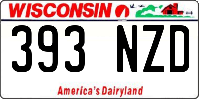 WI license plate 393NZD