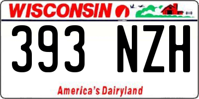 WI license plate 393NZH
