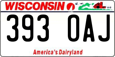 WI license plate 393OAJ