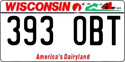 WI license plate 393OBT