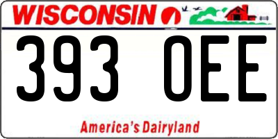 WI license plate 393OEE