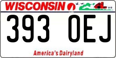 WI license plate 393OEJ