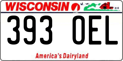 WI license plate 393OEL