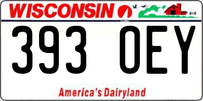 WI license plate 393OEY