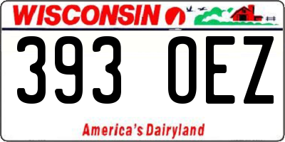 WI license plate 393OEZ