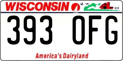 WI license plate 393OFG