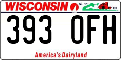 WI license plate 393OFH