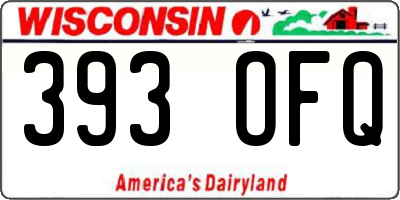 WI license plate 393OFQ