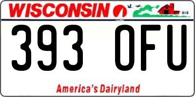 WI license plate 393OFU