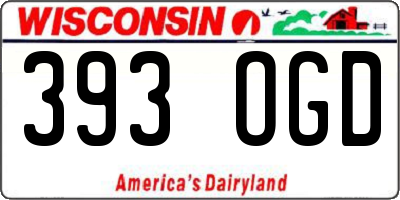 WI license plate 393OGD