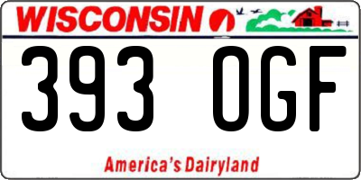 WI license plate 393OGF