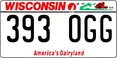 WI license plate 393OGG