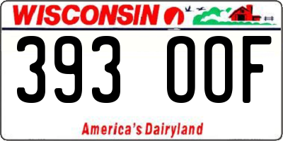 WI license plate 393OOF