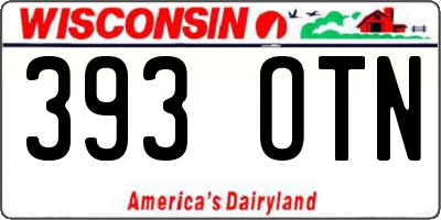 WI license plate 393OTN