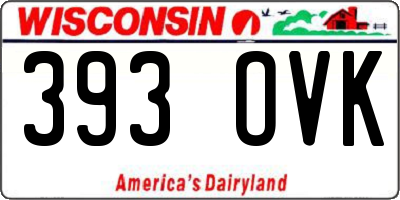WI license plate 393OVK