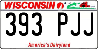 WI license plate 393PJJ