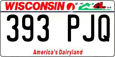 WI license plate 393PJQ