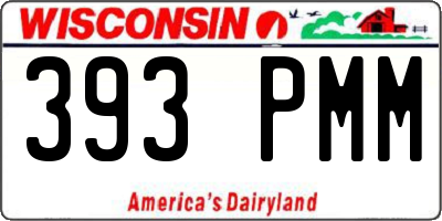 WI license plate 393PMM