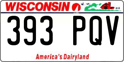 WI license plate 393PQV