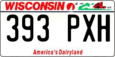WI license plate 393PXH