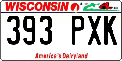 WI license plate 393PXK