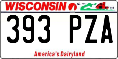 WI license plate 393PZA