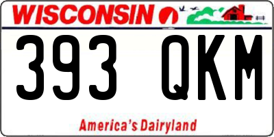 WI license plate 393QKM
