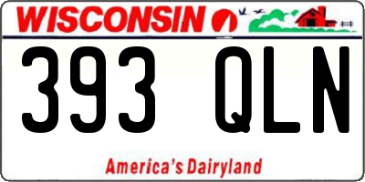 WI license plate 393QLN