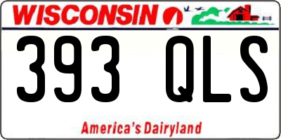 WI license plate 393QLS