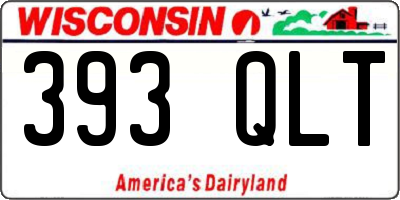 WI license plate 393QLT
