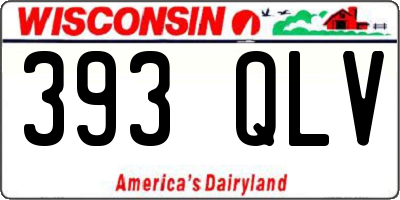 WI license plate 393QLV