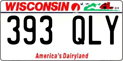 WI license plate 393QLY