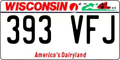 WI license plate 393VFJ