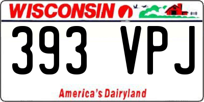 WI license plate 393VPJ