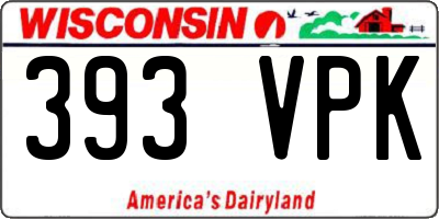WI license plate 393VPK