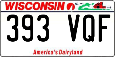 WI license plate 393VQF
