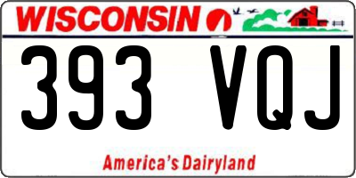 WI license plate 393VQJ