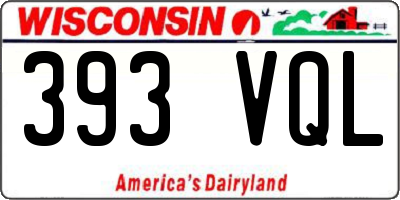 WI license plate 393VQL
