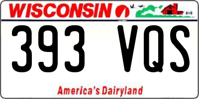 WI license plate 393VQS