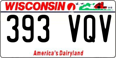 WI license plate 393VQV