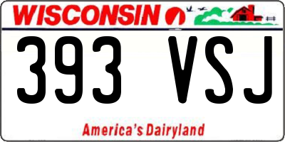 WI license plate 393VSJ