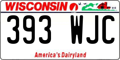 WI license plate 393WJC