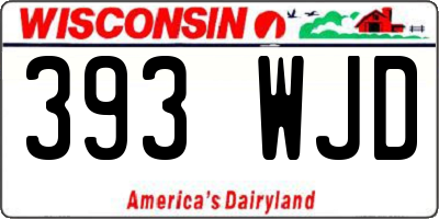 WI license plate 393WJD