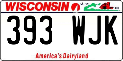 WI license plate 393WJK