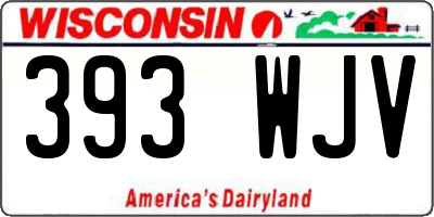 WI license plate 393WJV