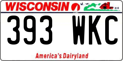 WI license plate 393WKC